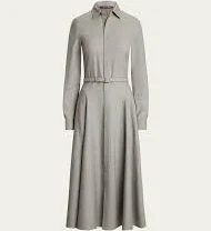 dress Ralph Lauren Women's Safford Long-Sleeve Belted Midi Shirtdress bergdorfgoodman.com $2890