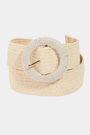 accessory Reese Round Buckle Braided Belt Benaar LA $45
