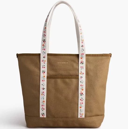bag Rifle Paper Co. Ditsy Dahlia Canvas Carry All Rifle Paper Co. $79