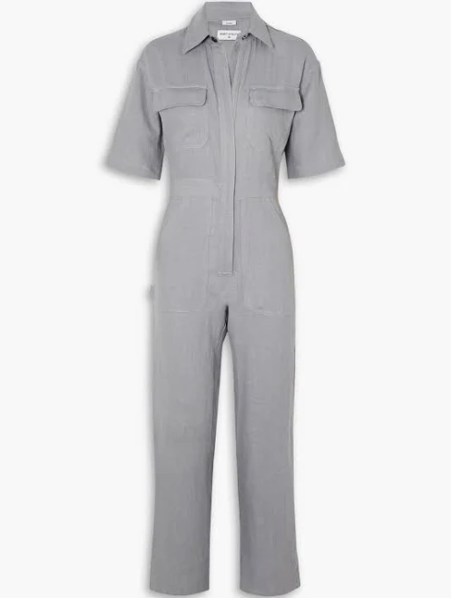 jumpsuit Rivet Utility Dynamo Linen Jumpsuit Women THE OUTNET $128