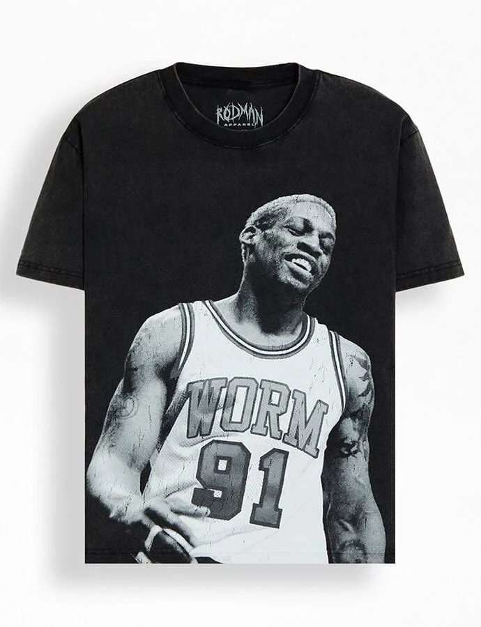 top Rodman Brand Candid Dennis Oversized Graphic T-Shirt PacSun $28