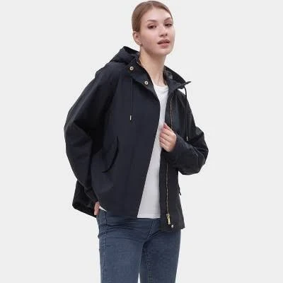 windbreaker Rokka&Rolla Women's Hooded Water-Resistant Rain Jacket Target $49.5