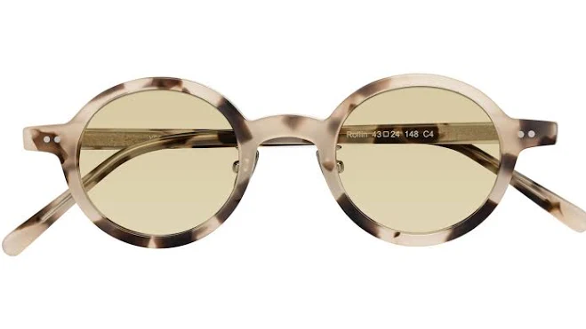 accessory Rollin Narrow Retro-Vintage Round Tinted Sunglasses Yesglasses $75