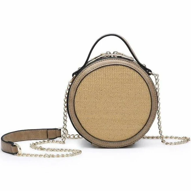 bag Round Straw Crossbody Taupe eBay - tfirnberg $35