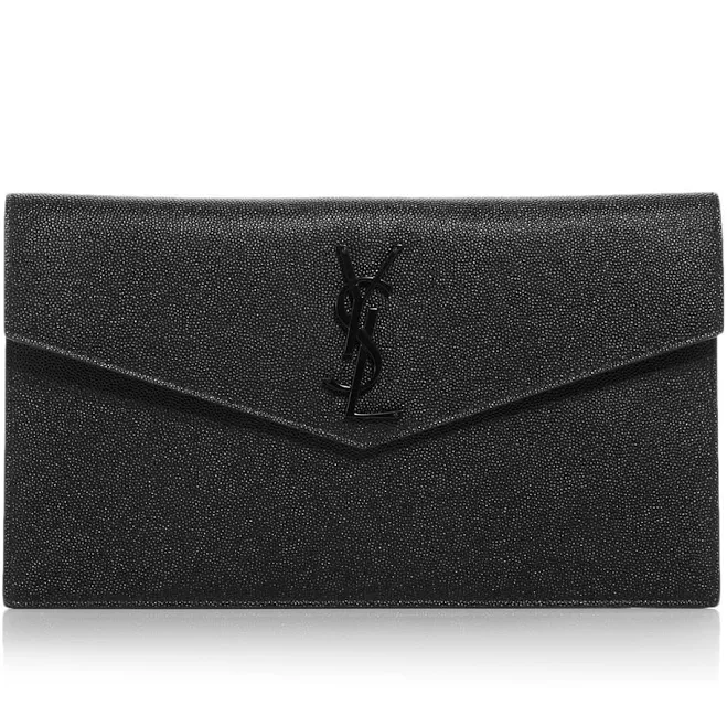 bag SAINT LAURENT Women's Uptown Leather Clutch Bloomingdale's $800
