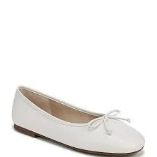 shoes Sam Edelman Alie Leather Bow Detail Ballet Flats, Size 8.5 - Bright White Instacart $119.99