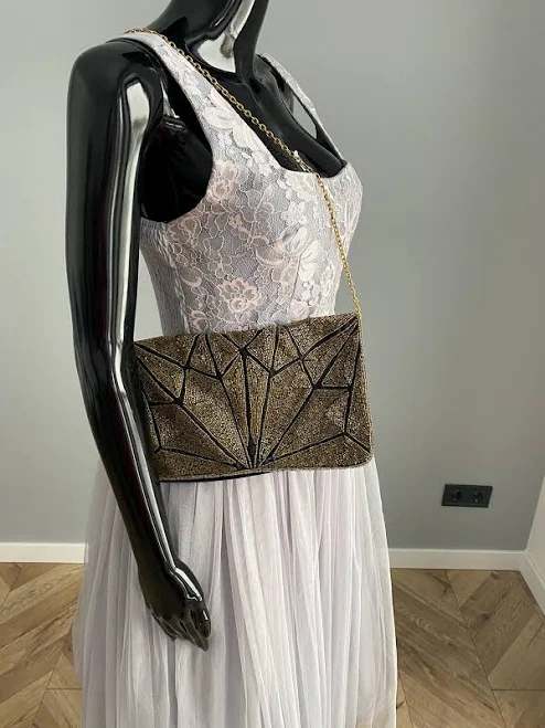 bag Satin Evening Bag with Gold Beaded Embellishment Etsy - ReRunCountry $31.09