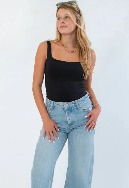 top Scoop Neck Sleeveless Bodysuit L. Mae & Wild Mabel $39.85