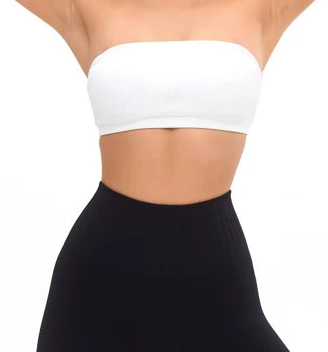 top Seamless Ribbed Bandeau Buffbunny Collection $34