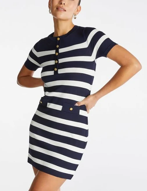 dress ShoeDazzle Maritime Stripe Mini Dress ShoeDazzle $30.38