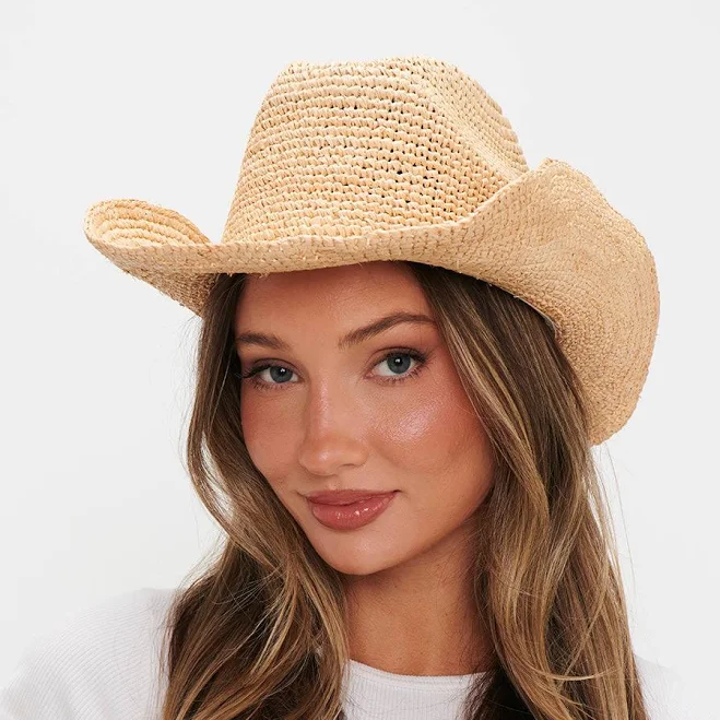 hats Show Me Your Mumu Raffia Cowboy Hat Show Me Your Mumu $59