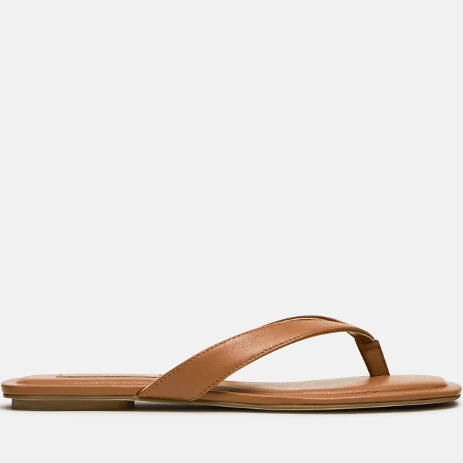 shoes Steve Madden Women's Trella Thong Leather Sandals Steve Madden $69.95