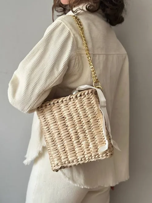 bag Straw Crossbody Mini Bag Etsy - YourYarnUa $86.4