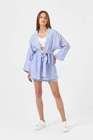 kimono Striped Linen Kimono Slo Collective $130