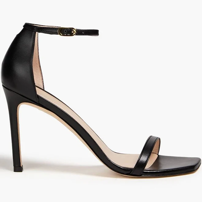 shoes Stuart Weitzman Women's Nudist II Leather Sandals THE OUTNET $95