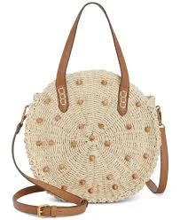 bag Style & Co. Women's Beaded Straw Crossbody Bag eBay $25