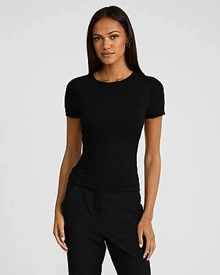 t-shirt Supersoft Women's Fitted Double Layer Crew Neck Tee Express $34