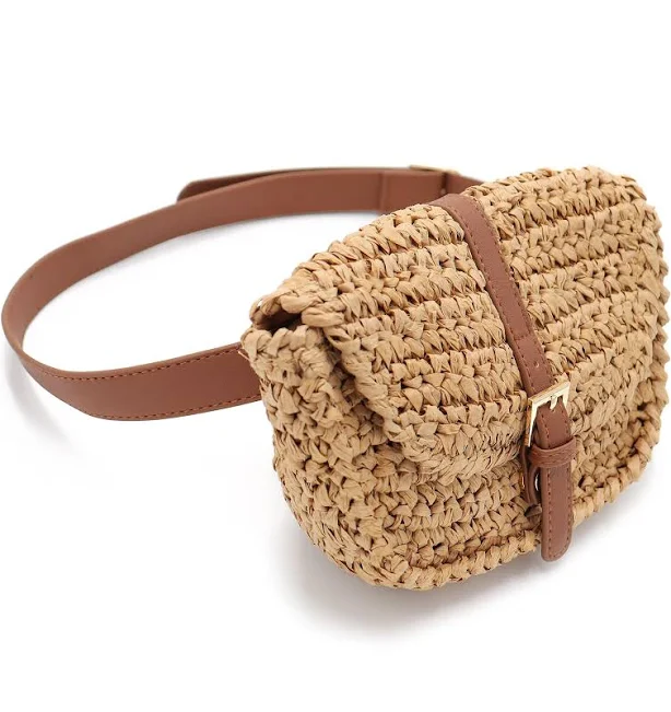 bag Surell Straw Fanny Pack Surell Accessories $34.99