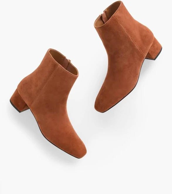 shoes Talbots Women's Perla Suede Block Heel Ankle Boots Talbots $96.89