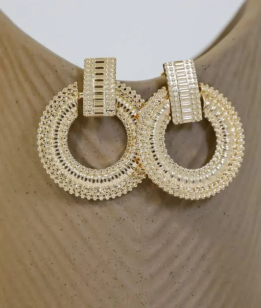accessory Textured Statement Earrings Dress Up $5