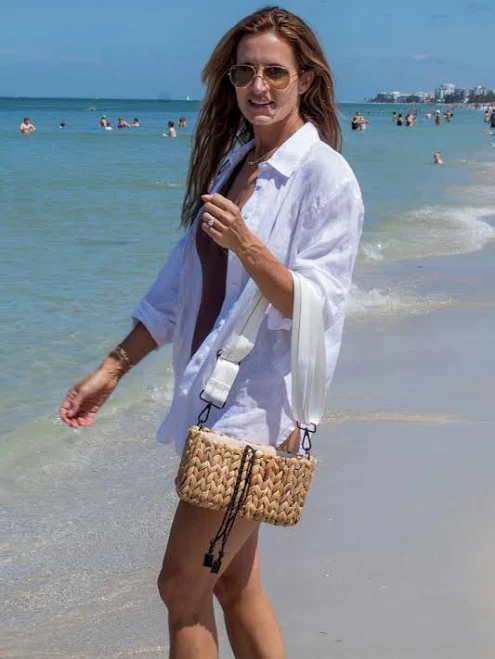 bag The Hamptons Mini Straw Tote Bag Anya & Niki $150