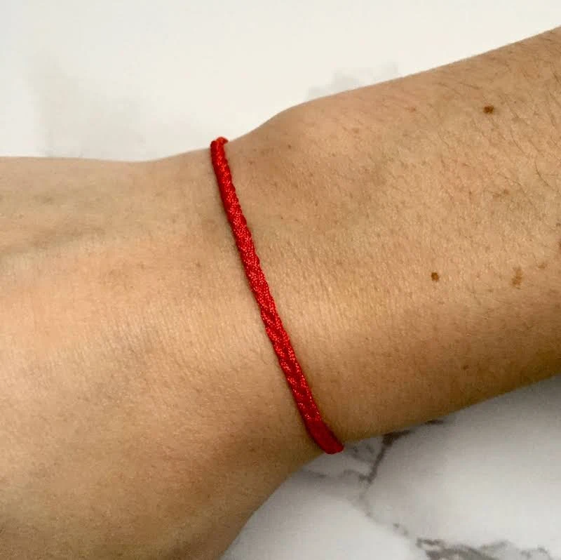 accessory Thin Braided Red Bracelet Etsy - Seller $11.5