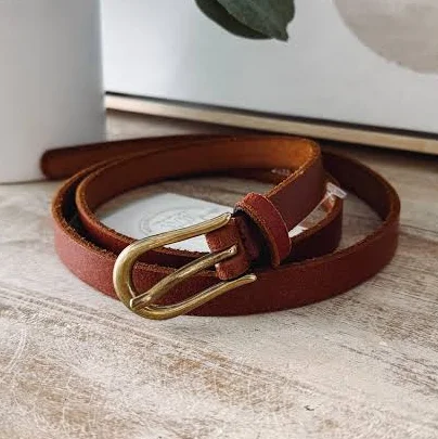 accessory Thin Leather Belt Urban Threads Clothing Boutique $18