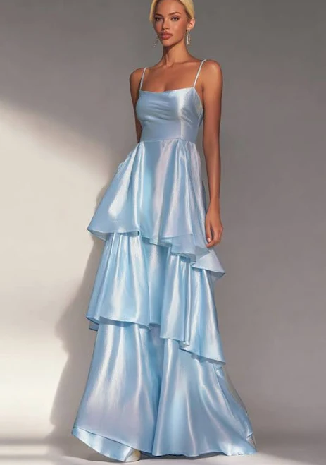 dress Tiered Spaghetti Strap A-Line Wedding Guest Dress Dresstells US $109.65