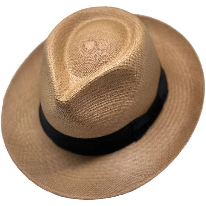 hats Tradicional Cafe Ribbon Panama Hat ElGalponPR $99