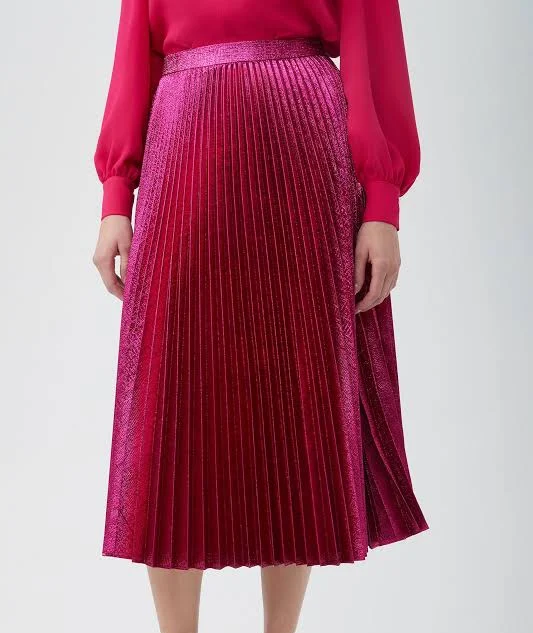 skirt Trina Turk Women's Faye Luminary Midi Skirt With Accordion Pleats Trina Turk $180