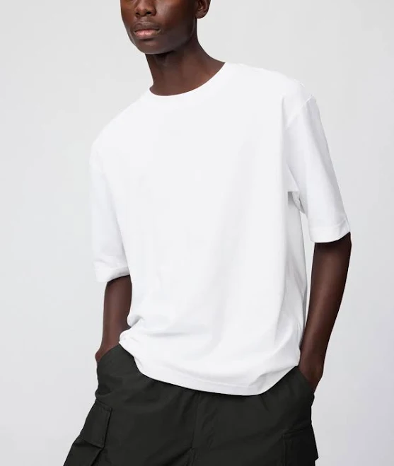 top UNIQLO Airism Cotton Oversized Half-Sleeve Quick-Drying T-Shirt uniqlo.com/us $24.9
