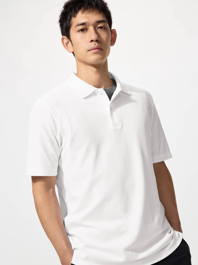 top UNIQLO Airism Cotton Pique Polo Shirt uniqlo.com/us $29.9