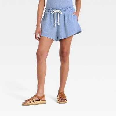 shorts Universal Thread Women's High-Rise Linen Pull-On Shorts Target $22
