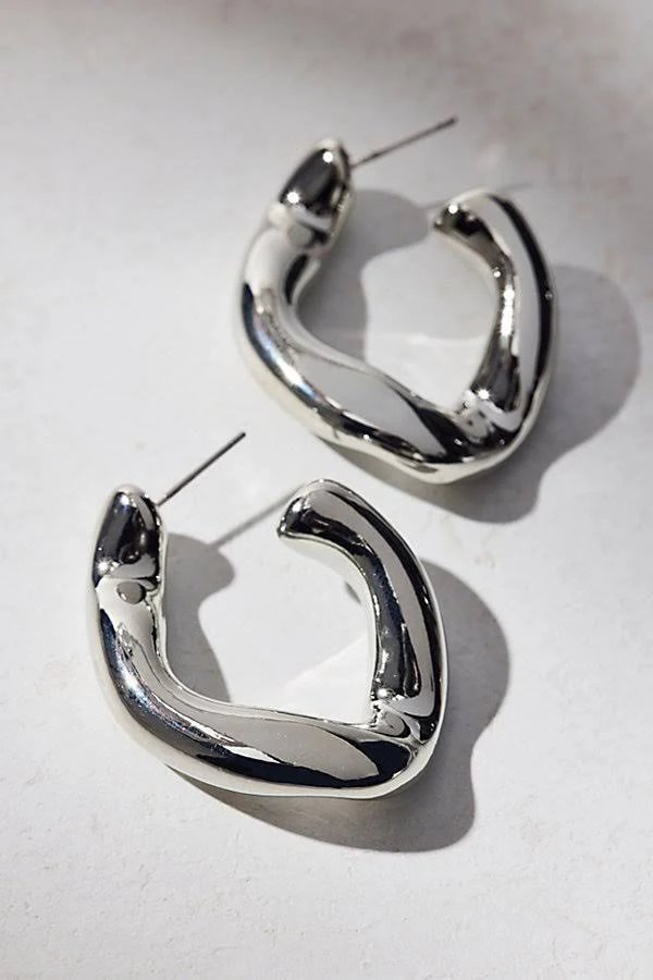 accessory Urban Outfitters Chubby Irregular Hoop Earrings Urban Outfitters $15
