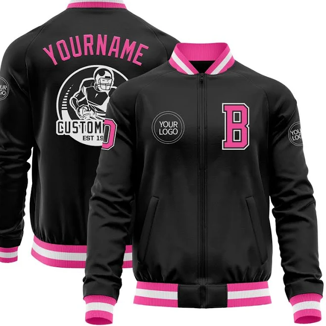 outerwear Varsity Letterman Bomber Zipper Jacket Fansidea $38.99