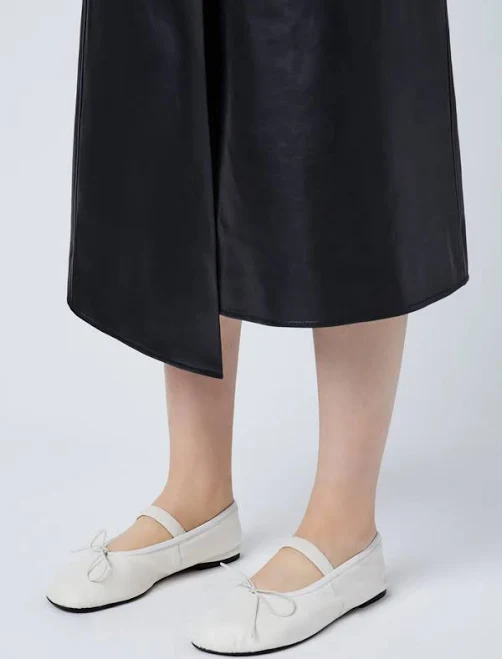 shoes Vegan Leather Bow Ballet Flats Fuchsia Boots $83.99