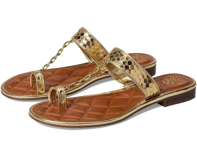shoes Vince Camuto Lexiea Chain-Link Flat Sandals Zappos.com $129