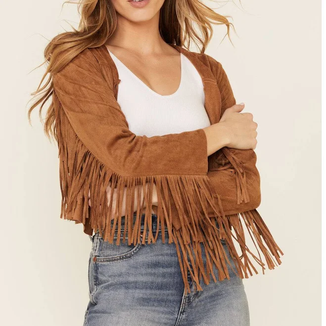 outerwear Vocal Women's Faux Suede Western Fringe Jacket Boot Barn $33.97