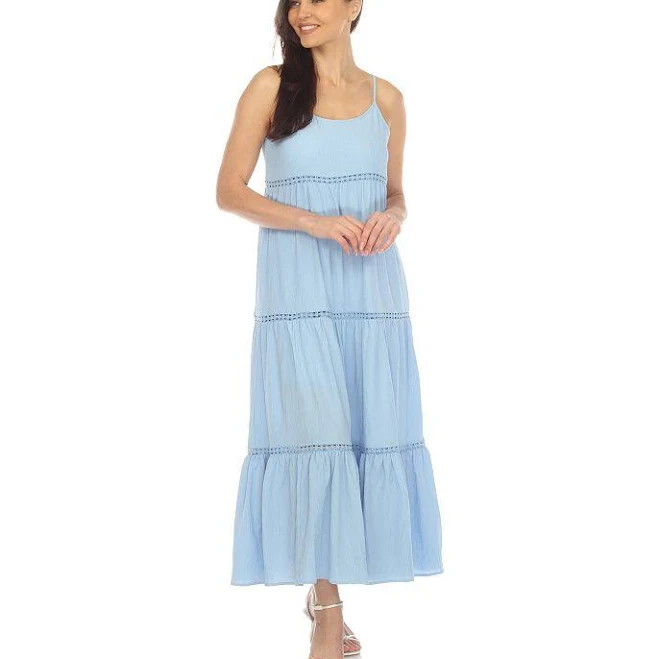 dress White Mark Women's Scoop Neck Tiered Maxi Dress Kohl's $35.1
