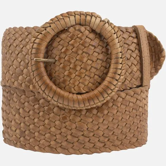 accessory Wide Woven Leather Belt Amsterdam Heritage $99