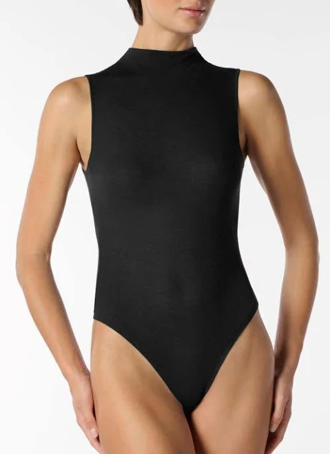 top Woman Oroblu Perfect Line Funnel Neck Sleeveless Bodysuit Nordstrom $80