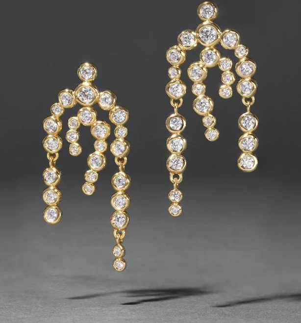 accessory Women's Alexis Bittar Asterales Gold Cz Chandelier Earrings Alexis Bittar $135