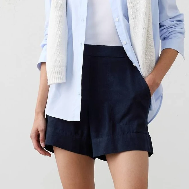 shorts Women's Anyday High-Rise Linen-Blend Shorts Banana Republic Factory $36