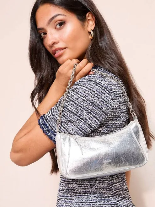 bag Women's Friends Like These Silver Chain Shoulder Bag Next USA $54