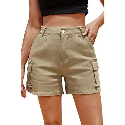 ultra-mini Women's High Waist Classic Fit Cargo Shorts with 4 Pockets Target $38.99