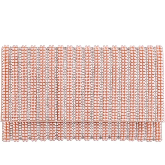 bag Women's Nina Crystal & Imitation Pearl Embellished Clutch Macy's $61.6