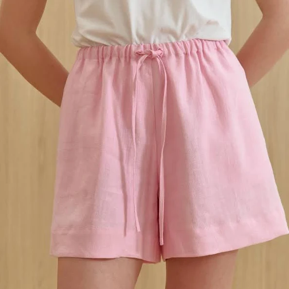 shorts Women's Relaxed Minimalist Linen High Waist Shorts Etsy - Seller $49.9