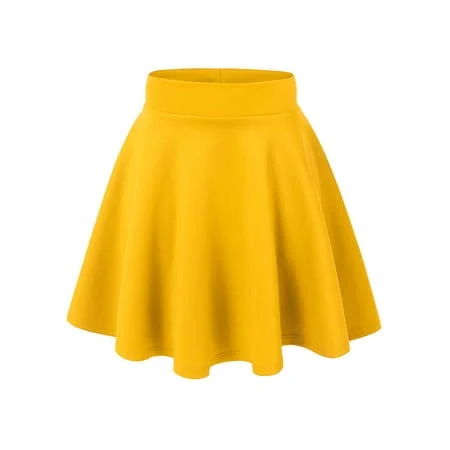 skirt Women's Stretchy Flared High Waist Skater Skirt Walmart - Made by Johnny Group, Inc. $16.45