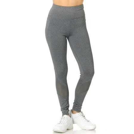 activewear Women's World Of Leggings Premium Panel Mesh Sport Workout Leggings Walmart - World of Leggings Inc $22.75