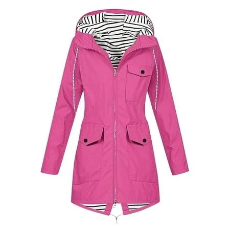 windbreaker Women's YUTK Raincoats Lightweight Waterproof Packable Rain Jackets Active Outdoor Hooded Windbreaker Jakcet Walmart - YUTK $16.98